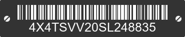 2025 FOREST RIVER Surveyor 4X4TSVV20SL248835 VIN decoded