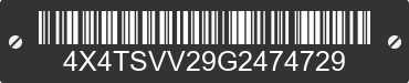 2016 FOREST RIVER Surveyor 4X4TSVV29G2474729 VIN decoded