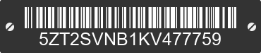 2019 FOREST RIVER Surveyor 5ZT2SVNB1KV477759 VIN decoded