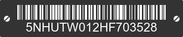 2017 FOREST RIVER Tailwind 5NHUTW012HF703528 VIN decoded