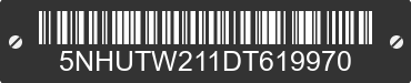2013 FOREST RIVER Tailwind 5NHUTW211DT619970 VIN decoded