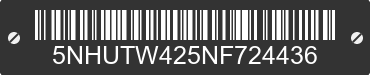 2022 FOREST RIVER Tailwind 5NHUTW425NF724436 VIN decoded