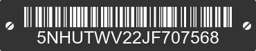 2018 FOREST RIVER Tailwind 5NHUTWV22JF707568 VIN decoded