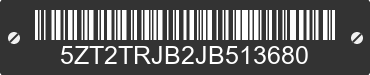 2018 FOREST RIVER Tracer 5ZT2TRJB2JB513680 VIN decoded
