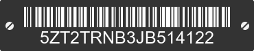 2018 FOREST RIVER Tracer 5ZT2TRNB3JB514122 VIN decoded