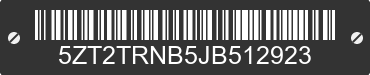 2018 FOREST RIVER Tracer 5ZT2TRNB5JB512923 VIN decoded