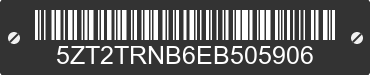 2014 FOREST RIVER Tracer 5ZT2TRNB6EB505906 VIN decoded