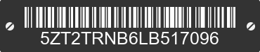 2020 FOREST RIVER Tracer 5ZT2TRNB6LB517096 VIN decoded