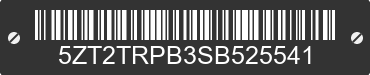 2025 FOREST RIVER Tracer 5ZT2TRPB3SB525541 VIN decoded