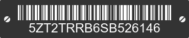 2025 FOREST RIVER Tracer 5ZT2TRRB6SB526146 VIN decoded