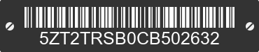 2012 FOREST RIVER Tracer 5ZT2TRSB0CB502632 VIN decoded