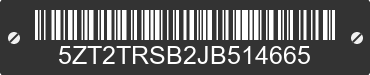 2018 FOREST RIVER Tracer 5ZT2TRSB2JB514665 VIN decoded