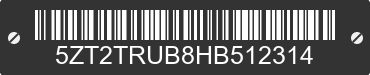 2017 FOREST RIVER Tracer 5ZT2TRUB8HB512314 VIN decoded