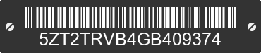 2016 FOREST RIVER Tracer 5ZT2TRVB4GB409374 VIN decoded