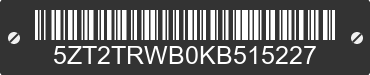 2019 FOREST RIVER Tracer 5ZT2TRWB0KB515227 VIN decoded