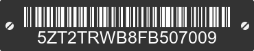 2015 FOREST RIVER Tracer 5ZT2TRWB8FB507009 VIN decoded