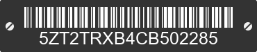 2012 FOREST RIVER Tracer 5ZT2TRXB4CB502285 VIN decoded