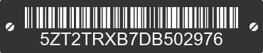2013 FOREST RIVER Tracer 5ZT2TRXB7DB502976 VIN decoded