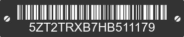 2017 FOREST RIVER Tracer 5ZT2TRXB7HB511179 VIN decoded