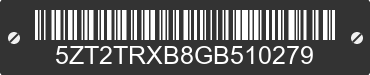 2016 FOREST RIVER Tracer 5ZT2TRXB8GB510279 VIN decoded