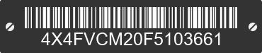 2015 FOREST RIVER V-Cross 4X4FVCM20F5103661 VIN decoded
