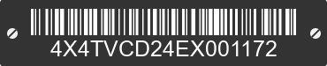 2014 FOREST RIVER V-Cross 4X4TVCD24EX001172 VIN decoded
