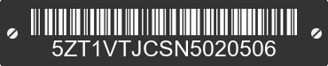 2022 FOREST RIVER V-TREC 5ZT1VTJCSN5020506 VIN decoded