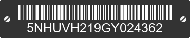 2016 FOREST RIVER Value Hauler 5NHUVH219GY024362 VIN decoded