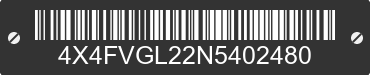 2022 FOREST RIVER Vengeance 4X4FVGL22N5402480 VIN decoded