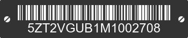 2021 FOREST RIVER Vengeance 5ZT2VGUB1M1002708 VIN decoded