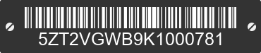 2019 FOREST RIVER Vengeance 5ZT2VGWB9K1000781 VIN decoded