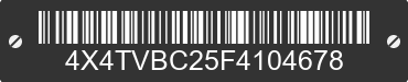 2015 FOREST RIVER Vibe 4X4TVBC25F4104678 VIN decoded