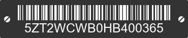 2017 FOREST RIVER Wildcat 5ZT2WCWB0HB400365 VIN decoded