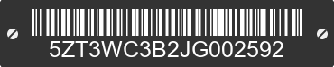 2018 FOREST RIVER Wildcat 5ZT3WC3B2JG002592 VIN decoded
