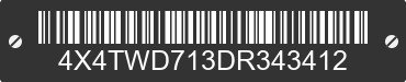 2013 FOREST RIVER Wildwood towables 4X4TWD713DR343412 VIN decoded