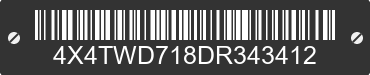 2013 FOREST RIVER Wildwood towables 4X4TWD718DR343412 VIN decoded