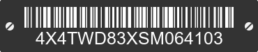 2025 FOREST RIVER Wildwood Towables 4X4TWD83XSM064103 VIN decoded