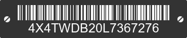 2020 FOREST RIVER Wildwood Towables 4X4TWDB20L7367276 VIN decoded