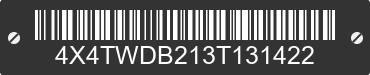 2003 FOREST RIVER Wildwood Towables 4X4TWDB213T131422 VIN decoded