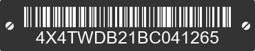 2011 FOREST RIVER Wildwood Towables 4X4TWDB21BC041265 VIN decoded