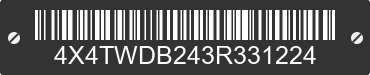 2003 FOREST RIVER Wildwood Towables 4X4TWDB243R331224 VIN decoded