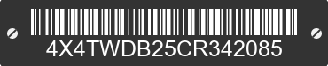 2012 FOREST RIVER Wildwood Towables 4X4TWDB25CR342085 VIN decoded
