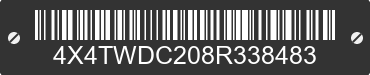 2008 FOREST RIVER Wildwood Towables 4X4TWDC208R338483 VIN decoded