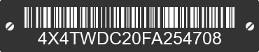 2015 FOREST RIVER Wildwood Towables 4X4TWDC20FA254708 VIN decoded