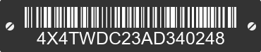 2010 FOREST RIVER Wildwood Towables 4X4TWDC23AD340248 VIN decoded