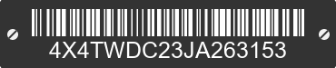 2018 FOREST RIVER Wildwood Towables 4X4TWDC23JA263153 VIN decoded