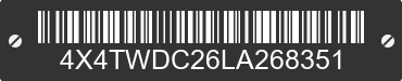 2020 FOREST RIVER Wildwood Towables 4X4TWDC26LA268351 VIN decoded