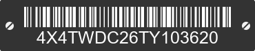 2026 FOREST RIVER Wildwood Towables 4X4TWDC26TY103620 VIN decoded