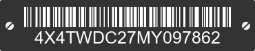 2021 FOREST RIVER Wildwood Towables 4X4TWDC27MY097862 VIN decoded