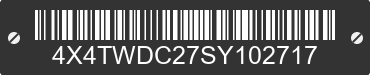 2025 FOREST RIVER Wildwood Towables 4X4TWDC27SY102717 VIN decoded